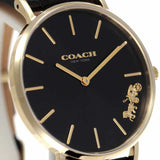 Coach Perry Black Dial Black Leather Strap Watch for Women - 14503333