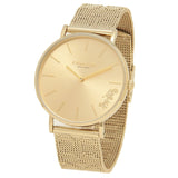 Coach Perry Gold Dial Gold Mesh Bracelet Watch for Women - 14503342