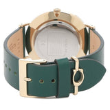 Coach Perry Green Dial Green Leather Strap Watch for Women - 14503383-C