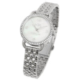 Coach Delancey Mother of Pearl Dial Silver Steel Strap Watch for Women - 14502477