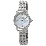 Coach Delancey Mother of Pearl Dial Silver Steel Strap Watch for Women - 14502477