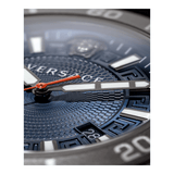 Versace Greca Sport Quartz Black Dial Black Steel Strap Watch For Men - VEZ300621