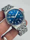 IWC Le Petit Prince XVIII Edition Blue Dial Silver Steel Strap Watch for Men - IW327014