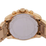 Michael Kors Brecken Chronograph Gold Dial Gold Steel Strap Watch For Women - MK6366