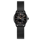 Calvin Klein Minimal Black Dial Black Mesh Bracelet Watch for Women - K3M23421