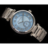 Michael Kors Skylar Quartz Blue Dial Silver Steel Strap Watch For Women - MK5988