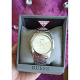 Guess G-Twist Silver Dial Silver Steel Strap Watch for Women - W1082L1