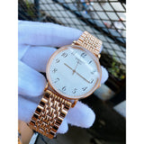 Tissot T Classic Everytime White Dial Rose Gold Mesh Bracelet Watch for Men - T109.610.33.032.00