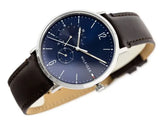 Tommy Hilfiger Cooper Blue Dial Brown Leather Strap Watch for Men - 1791508