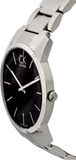 Calvin Klein City Black Dial Silver Steel Strap Watch for Men - K2G21161