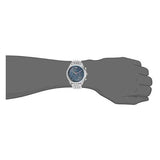 Emporio Armani Luigi Chronograph Quartz Blue Dial Silver Steel Strap Watch For Men - AR1974