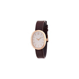 Calvin Klein Incentive White Dial Brown Leather Strap Watch for Women - K3P236G6