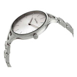 Calvin Klein Graphic White Dial Silver Steel Strap Watch for Women - K7E23146