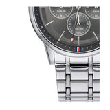 Tommy Hilfiger Kyle Chronograph Grey Dial Silver Steel Strap Watch for Men - 1791632