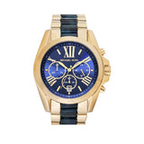 Michael Kors Bradshaw Navy Blue Dial Two Tone Steel Strap Watch for Women - MK6268