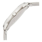 Calvin Klein Surround Black Dial Silver Mesh Bracelet Watch for Men - K3W21121