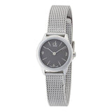 Calvin Klein Minimal Grey Dial Silver Mesh Bracelet Watch for Women - K3M53154