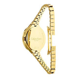 Calvin Klein Lively White Dial Gold Steel Strap Watch for Women - K4U23526