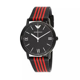 Emporio Armani Kappa Black Dial Two Tone NATO Strap Watch For Men - AR11015