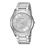 Emporio Armani Dress Quartz Silver Dial Silver Steel Strap Watch For Men - AR11084