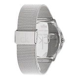 Calvin Klein Minimal White Dial Silver Mesh Bracelet Watch for Women - K3M2212Y