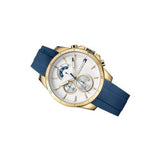 Tommy Hilfiger Decker White Dial Blue Rubber Strap Watch for Men - 1791353