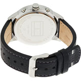 Tommy Hilfiger Kyle Quartz Black Dial Black Leather Strap Watch for Men - 1791630