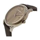 Emporio Armani Luigi Analog Brown Dial Black Leather Strap Watch For Men - AR11156