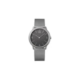 Calvin Klein Minimal Grey Dial Silver Mesh Bracelet Watch for Men - K3M51154