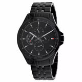 Tommy Hilfiger Shawn Quartz Black Dial Black Steel Strap Watch for Men - 1791611