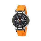 Tissot T Race Chronograph Black Dial Orange Rubber Strap Watch for Women - T048.217.27.057.00