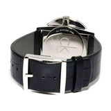 Calvin Klein Grey Dial Black Leather Strap Watch for Women - K2Y2Y1CU