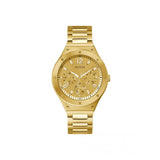 Guess Scope Gold Dial Gold Steel Strap Watch for Men - GW0454G2