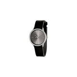 Calvin Klein Accent Black Dial Black Leather Strap Watch for Women  - K2Y2Y1C3