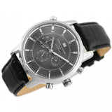 Tommy Hilfiger Harrison Chronograph Black Dial Black Leather Strap Watch for Men - 1790875