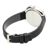 Calvin Klein Chic Black Dial Black Leather Strap Watch for Women - K7N23CB1