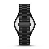 Michael Kors Slim Runway Black Dial Black Stainless Steel Strap Watch for Women - MK3221