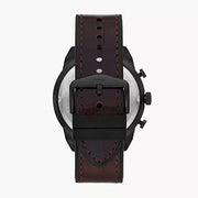 Fossil Bronson Chronograph Brown Dial Brown Leather Strap Watch for Men - FS5713