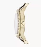 Fossil Stella Multifunction Gold Dial Two Tone Steel Strap Watch for Women - ES4757