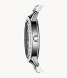 Fossil Jesse White Dial Silver Steel Strap Watch for Women - ES2362