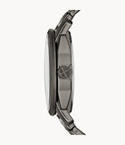 Fossil Machine Chronograph Black Dial Grey Steel Strap Watch for Men - FS4774