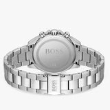 Hugo Boss Novia Chronograph Silver Dial Silver Steel Strap Watch for Women - 1502616