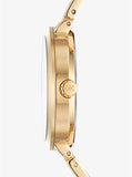 Michael Kors Garner Quartz Gold Dial Gold Steel Strap Watch For Women - MK6408