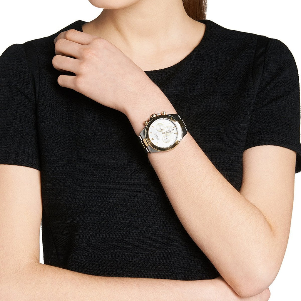 BOSS - Orologio Con Quadrante Verde E Bracciale A Maglie Ad H - Argento - Foto 7