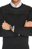Hugo Boss Driver Black Dial Black Leather Strap Watch for Men -1513087