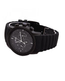 Hugo Boss Modern Black Dial Black Rubber Strap Watch for Men - 1512639