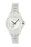 Bulova Crystal Silver Dial Silver Steel Strap Watch for Women - 96L226