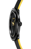 Versace V-Flare Quartz Black Dial Black Leather Strap Watch for Women - VEBN00518