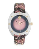 Versace Shadov Pink Dial Pink Leather Strap Watch for Women - VEBM00818