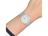 Tommy Hilfiger White Dial Silver Steel Strap Watch for Women - 1781397